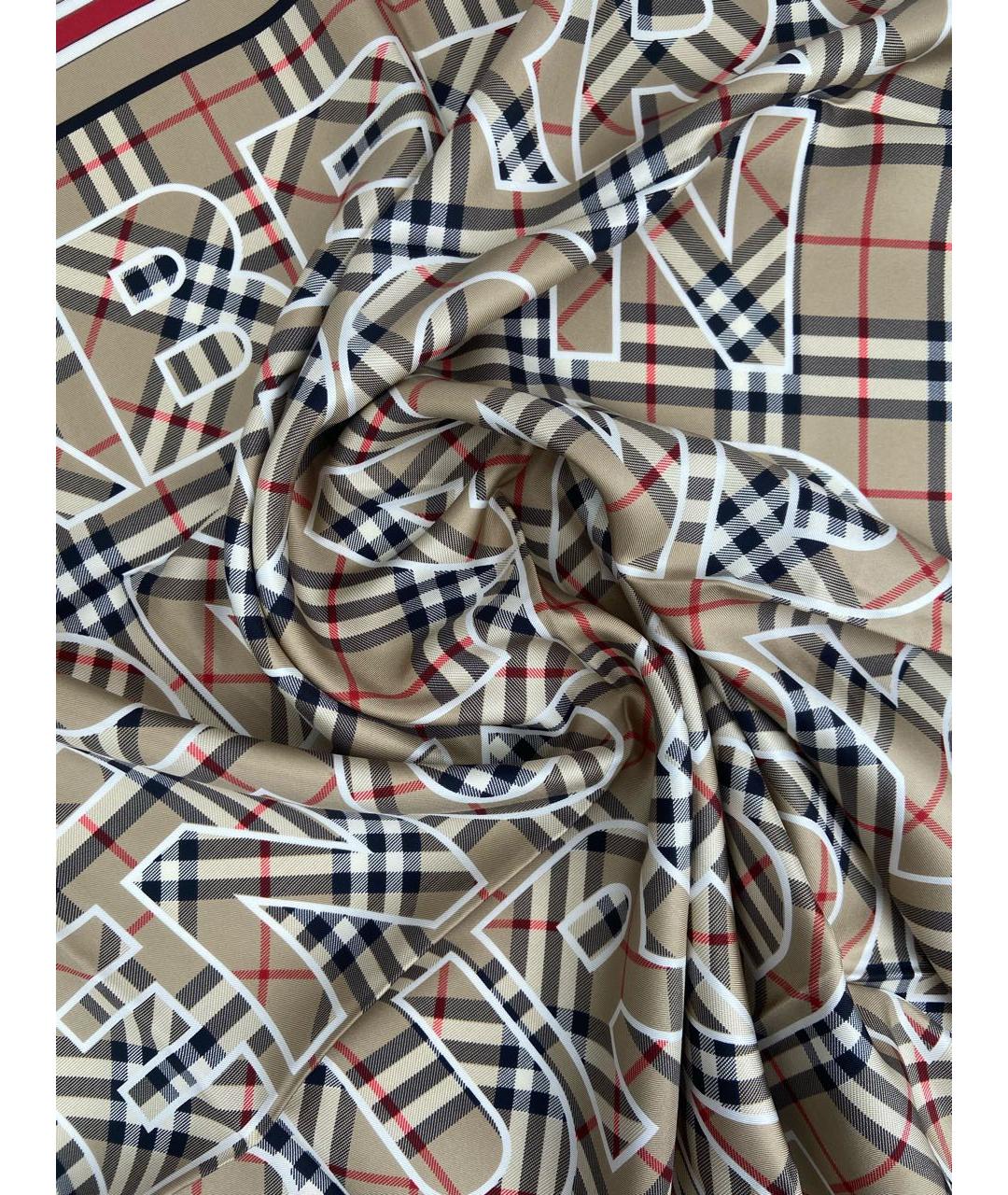 BURBERRY Мульти шелковый платок, фото 3