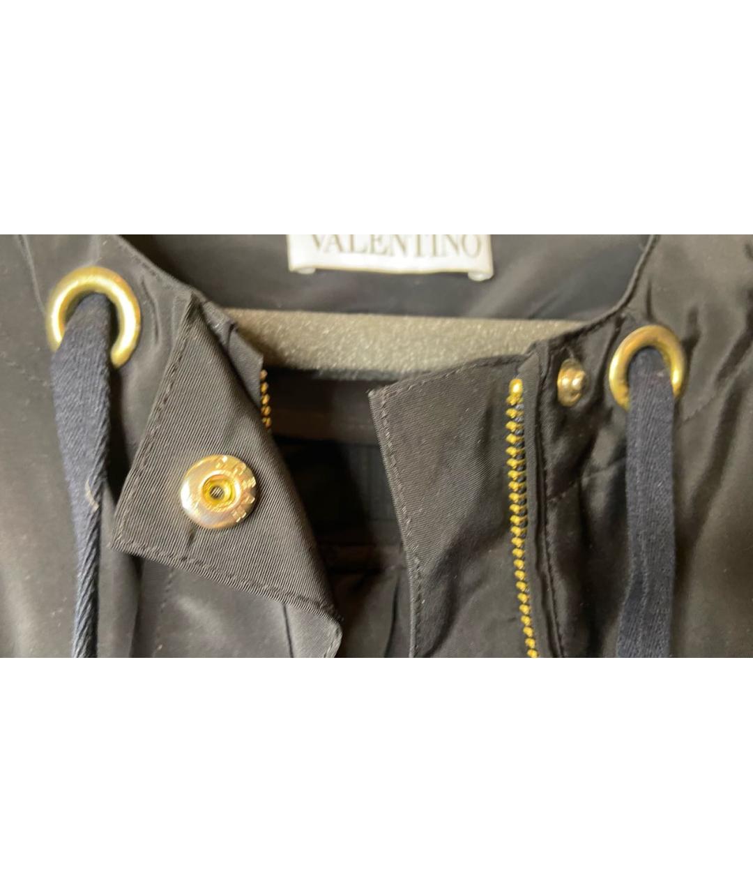 RED VALENTINO Черная полиэстеровая куртка, фото 4