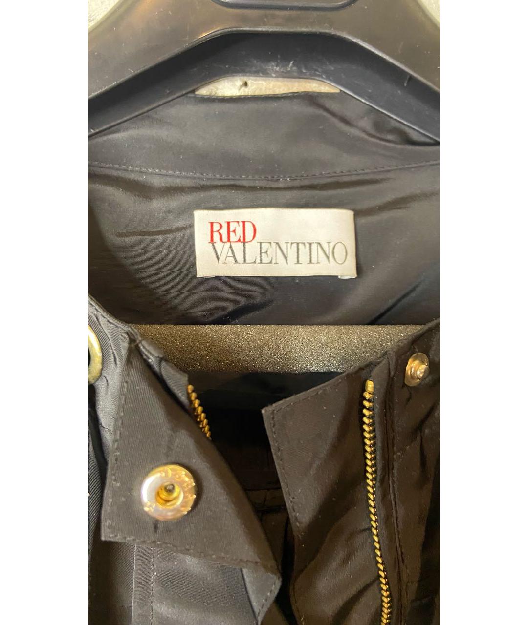 RED VALENTINO Черная полиэстеровая куртка, фото 3
