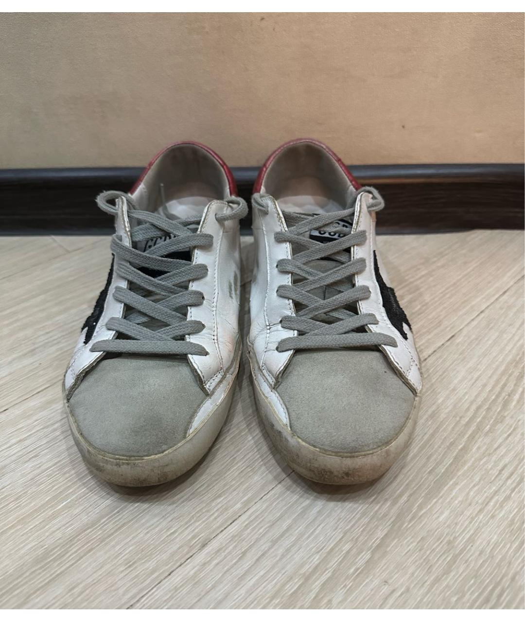 GOLDEN GOOSE DELUXE BRAND Белые кожаные кеды, фото 2