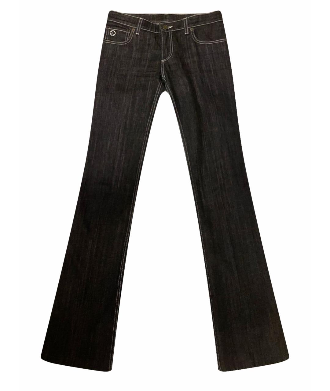 LOUIS VUITTON PRE-OWNED Темно-синие хлопковые джинсы клеш, фото 1