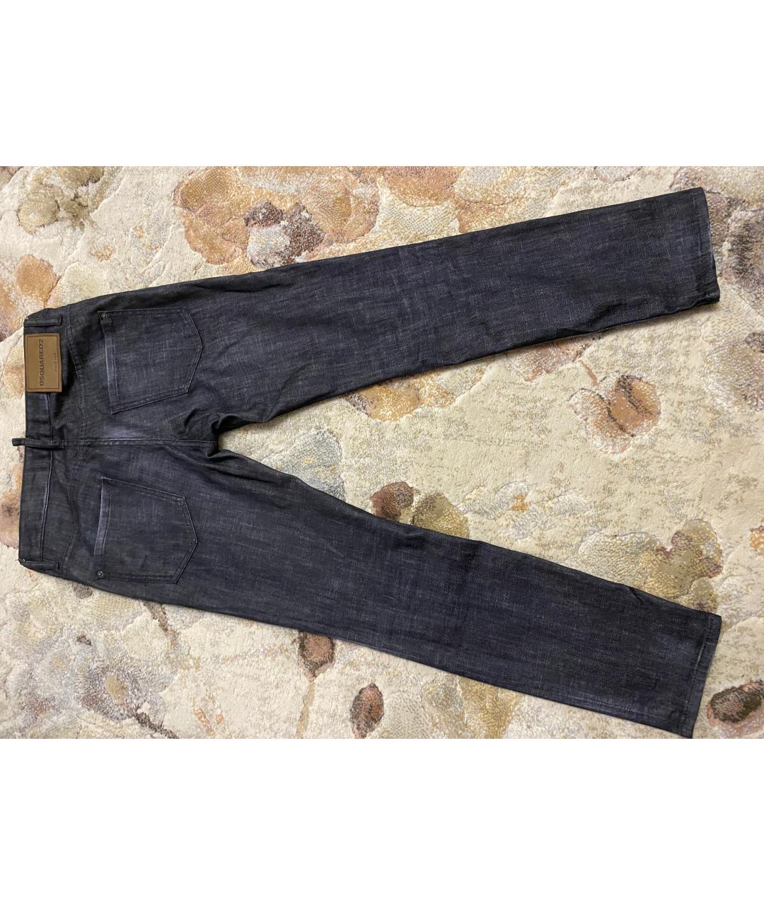 DSQUARED2 Серые хлопковые прямые джинсы, фото 3