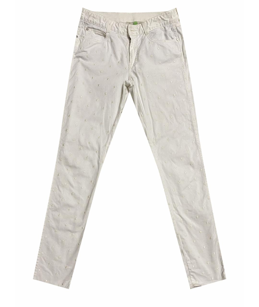 STELLA MCCARTNEY Белые хлопковые прямые джинсы, фото 1