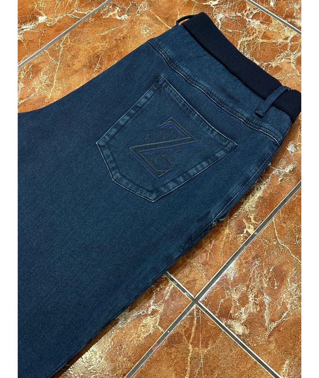 ZILLI Темно-синие джинсы, фото 5
