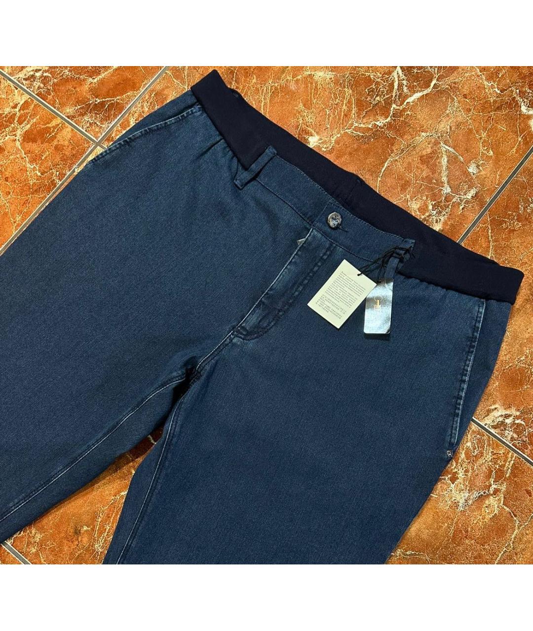 ZILLI Темно-синие джинсы, фото 6