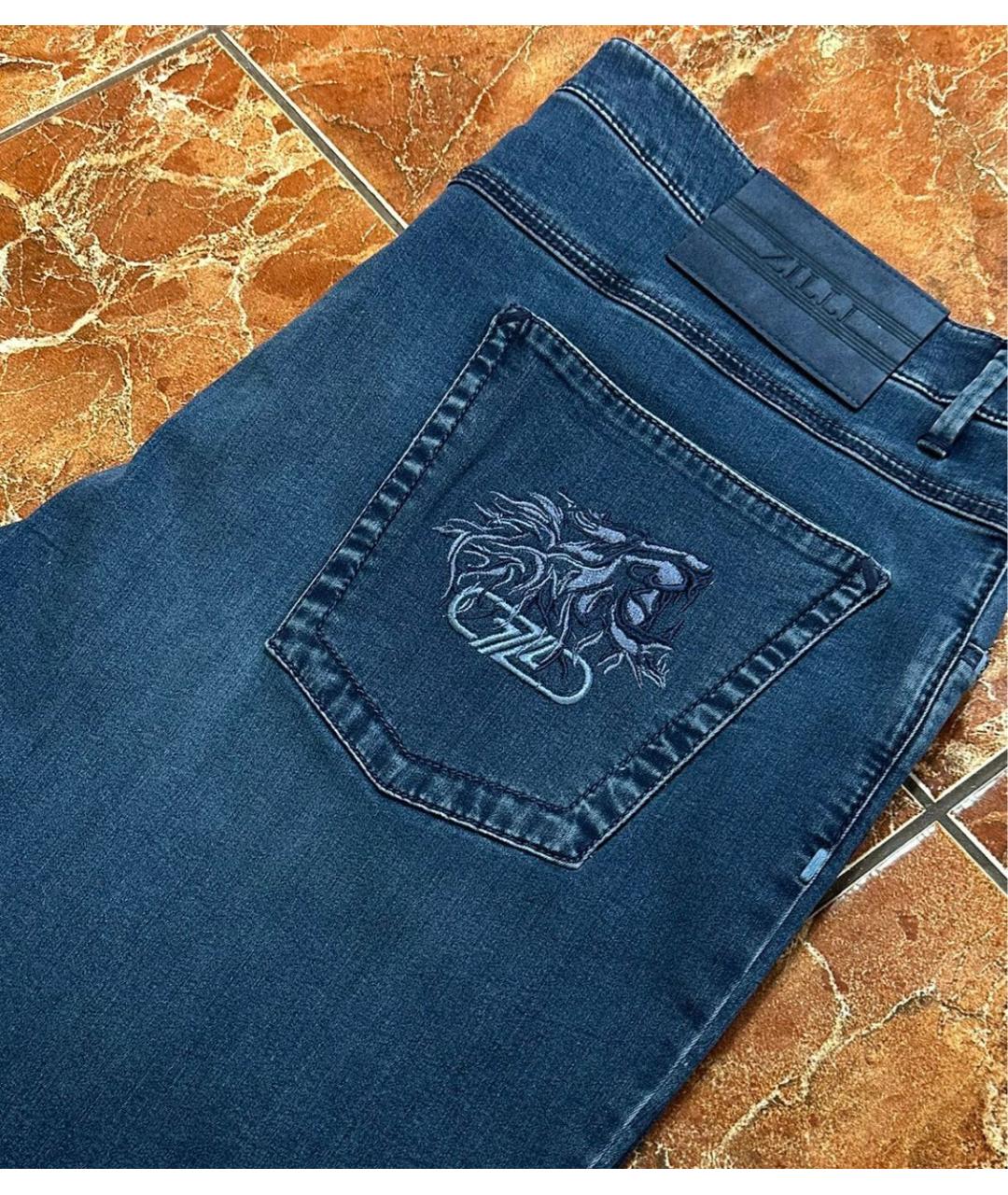 ZILLI Синие джинсы, фото 6