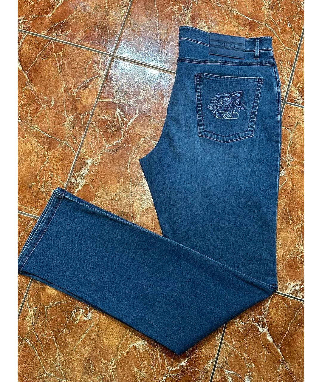 ZILLI Синие джинсы, фото 5