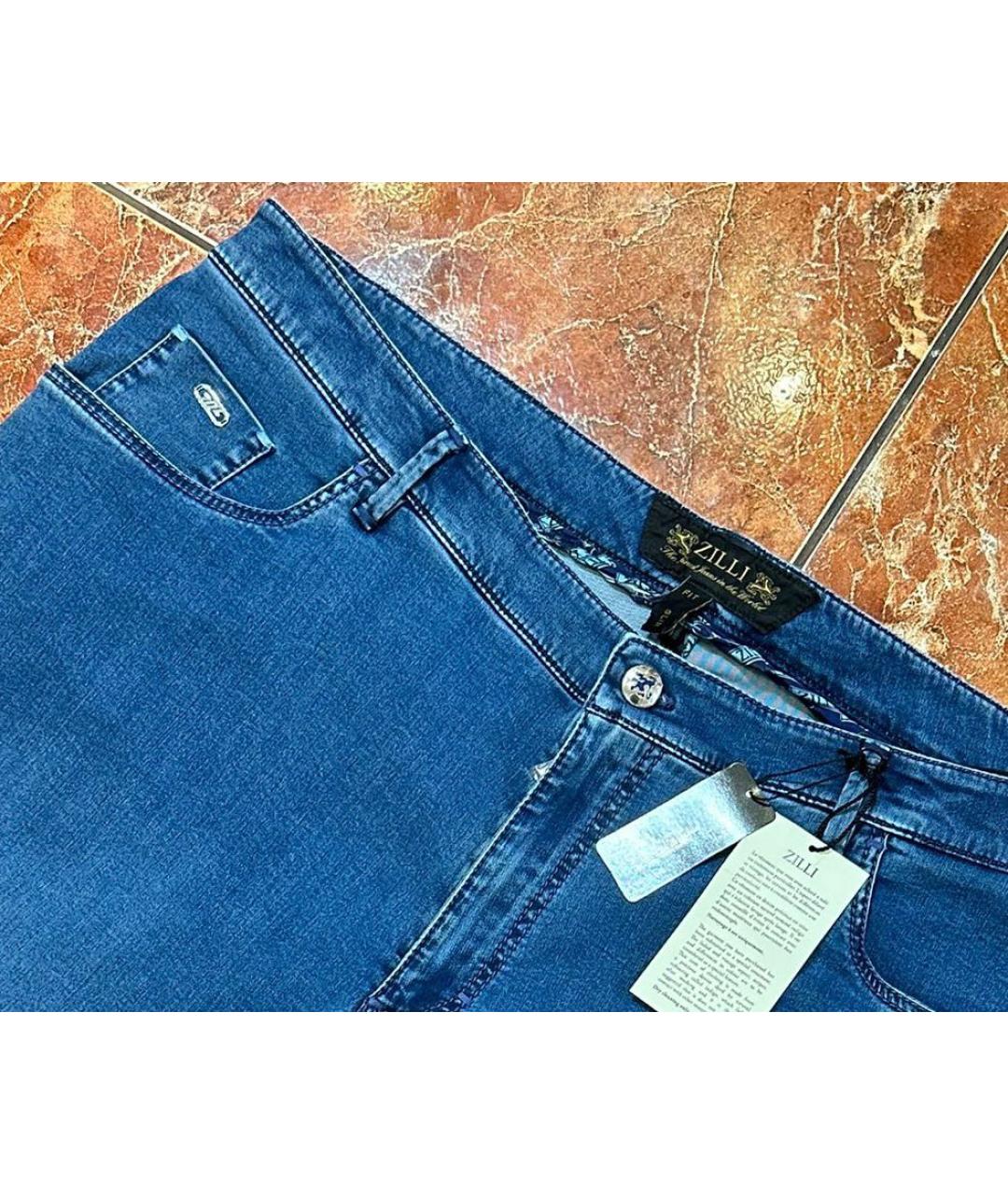ZILLI Синие джинсы, фото 7