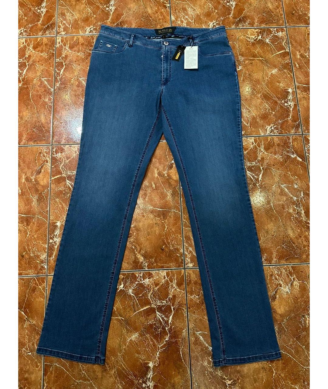 ZILLI Синие джинсы, фото 4