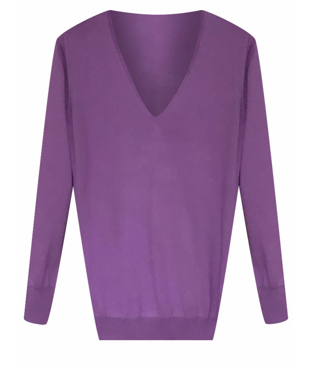 CRUCIANI Фиолетовый хлопковый джемпер / свитер, фото 1