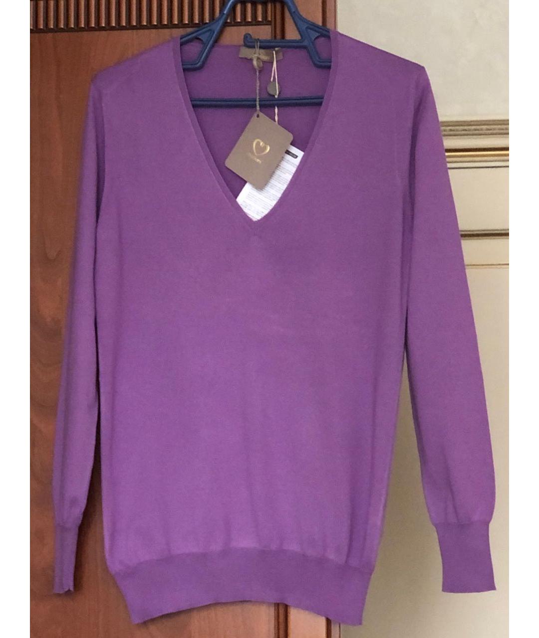 CRUCIANI Фиолетовый хлопковый джемпер / свитер, фото 2
