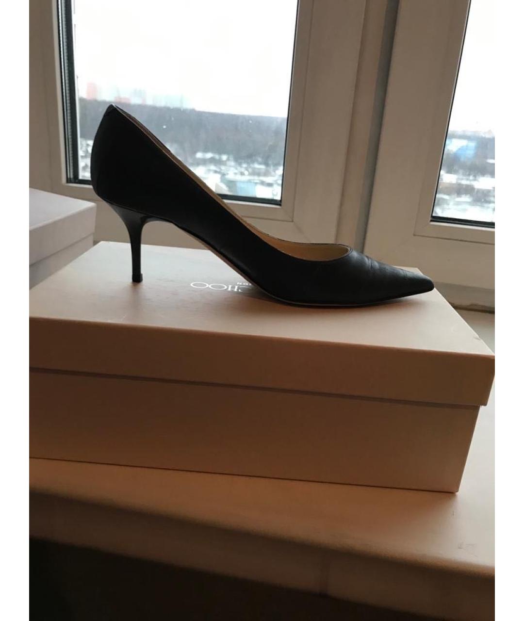 JIMMY CHOO Серые кожаные туфли, фото 9