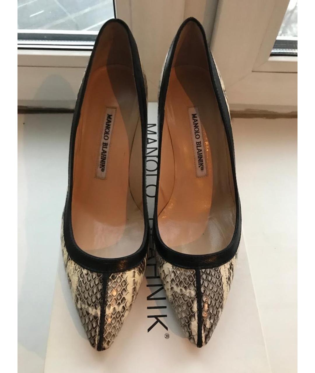 MANOLO BLAHNIK Мульти туфли из экзотической кожи, фото 3