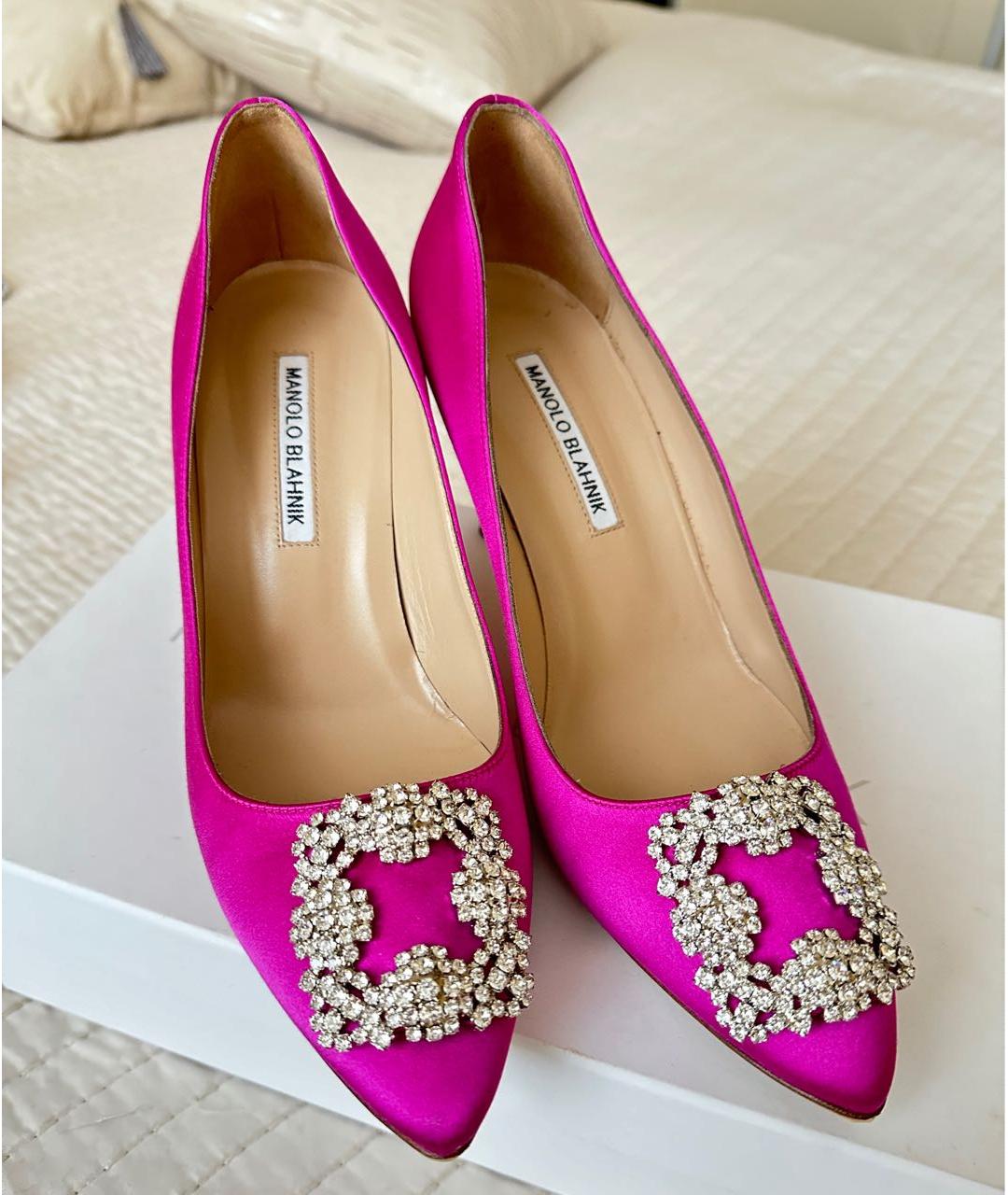 MANOLO BLAHNIK Фуксия туфли, фото 2