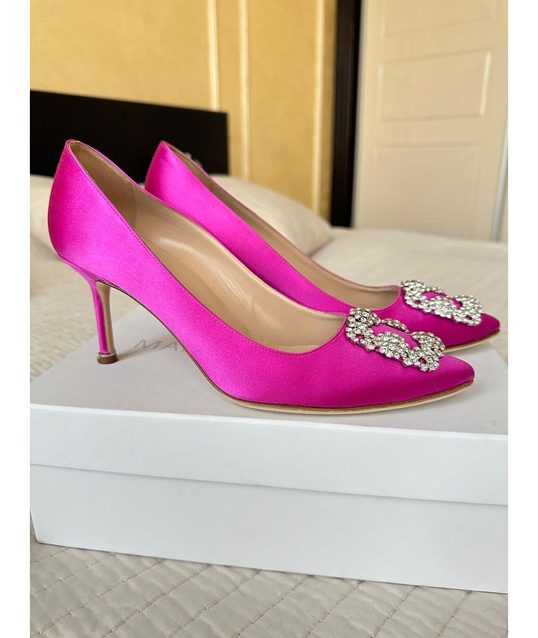 MANOLO BLAHNIK Фуксия туфли, фото 5