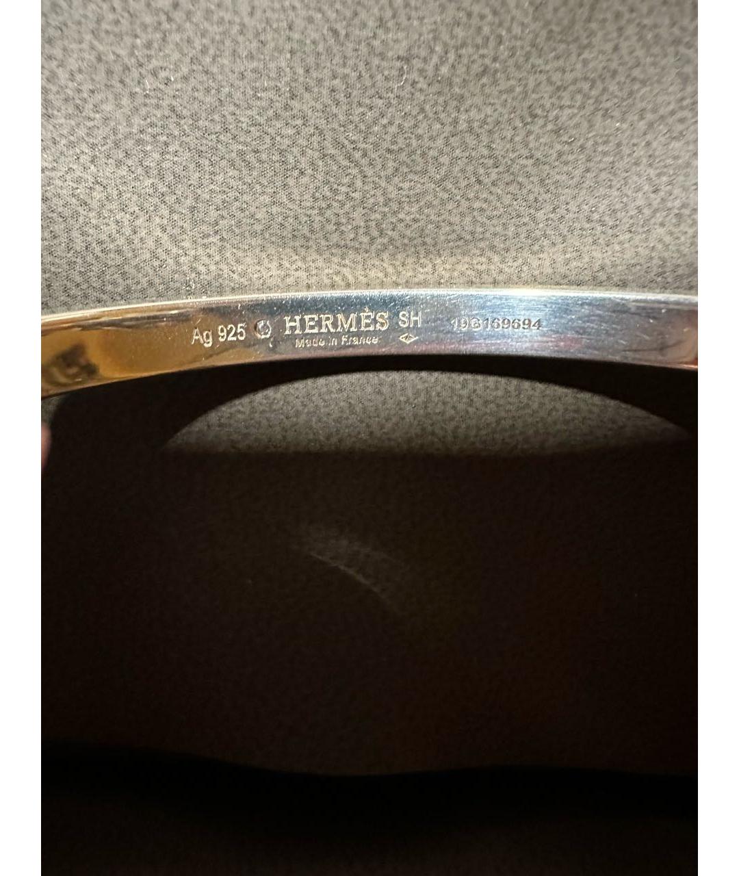 HERMES Серебрянный серебряный браслет, фото 4