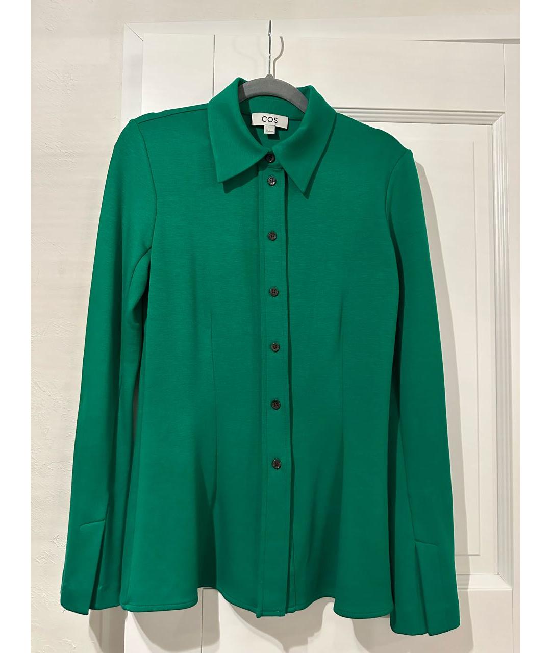 COS Зеленая вискозная рубашка, фото 4
