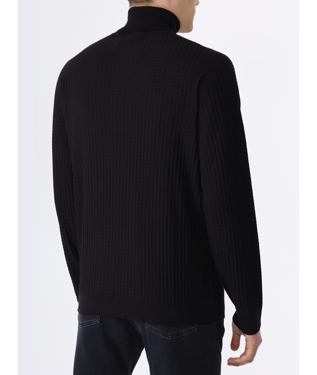 GIORGIO ARMANI Черная водолазка, фото 3