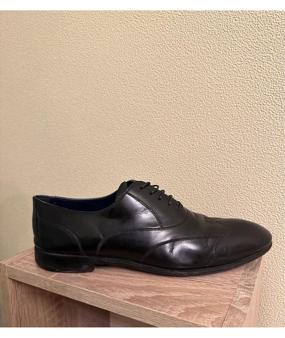 LOUIS VUITTON Черные кожаные низкие ботинки, фото 5