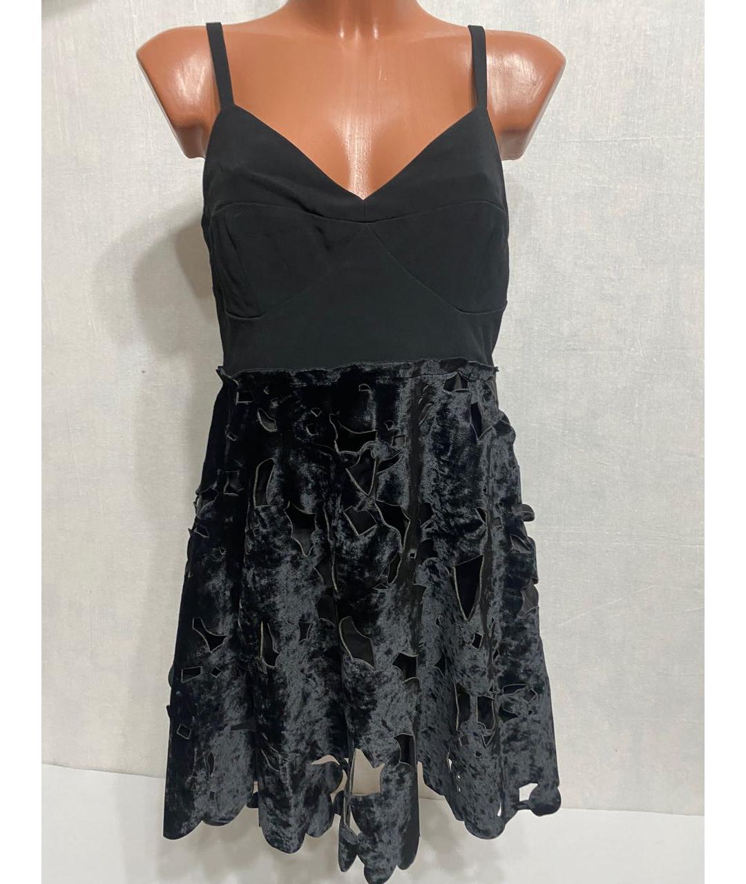 SPORTMAX Черное вискозное вечернее платье, фото 4