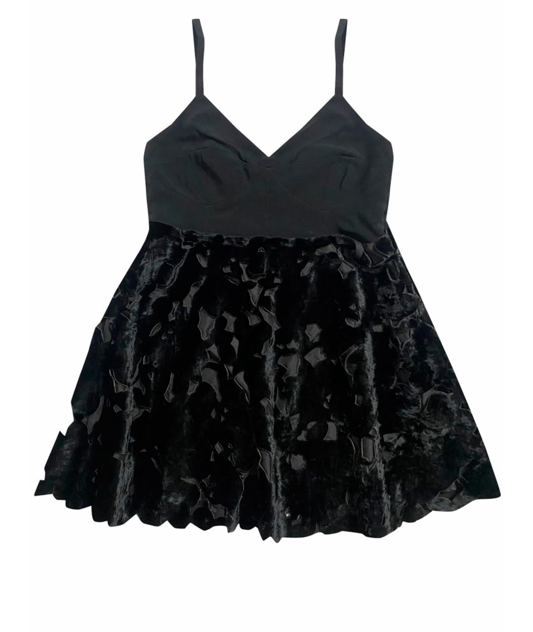 SPORTMAX Черное вискозное вечернее платье, фото 1