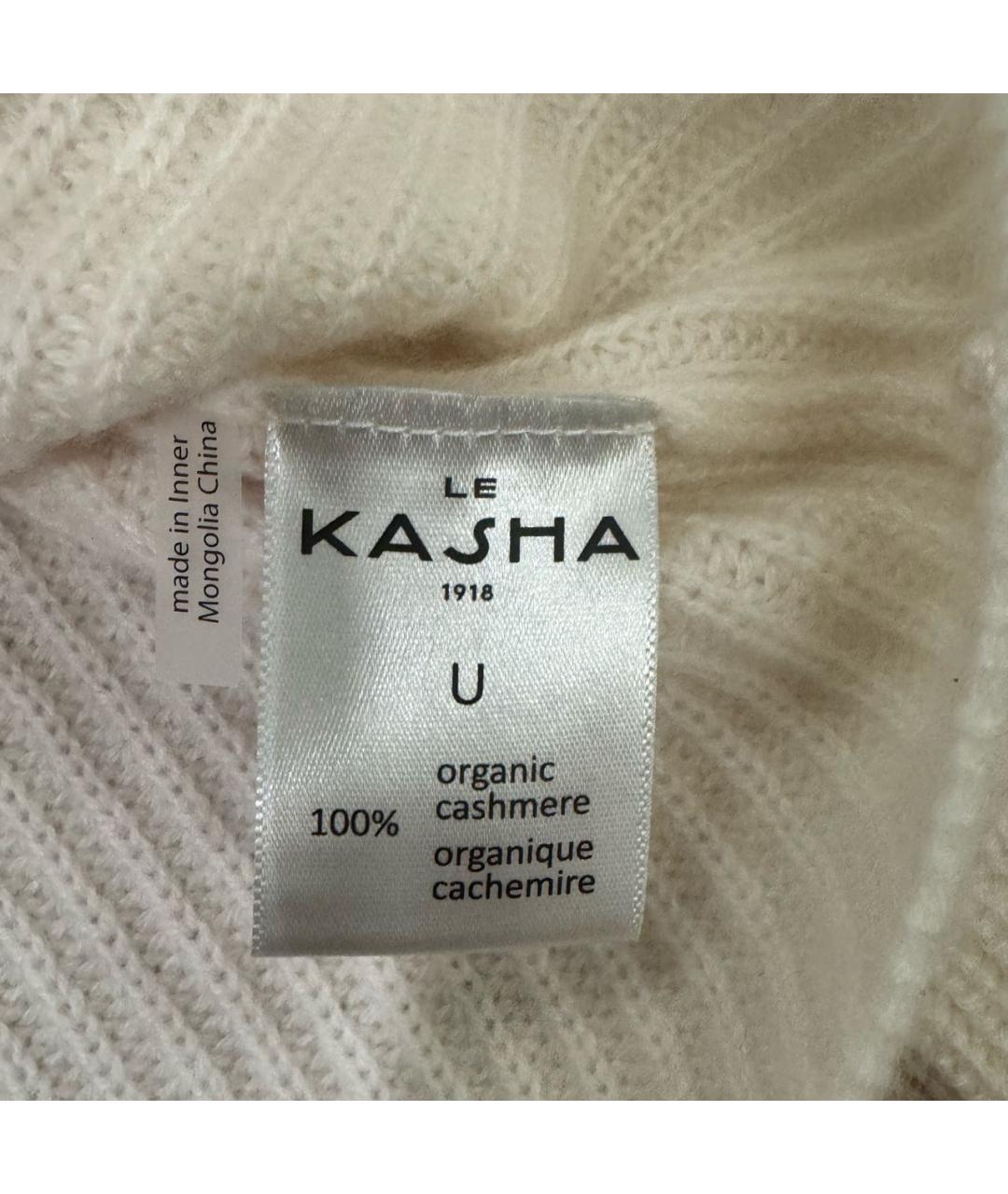 LE KASHA Белый кашемировый джемпер / свитер, фото 7