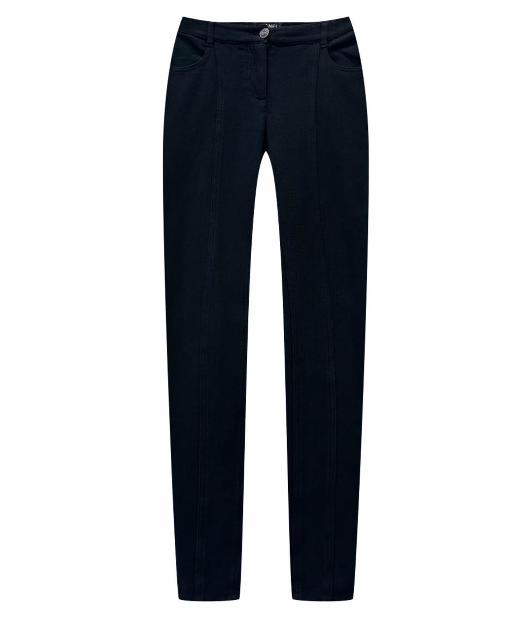CHANEL PRE-OWNED Черные джинсы слим, фото 1