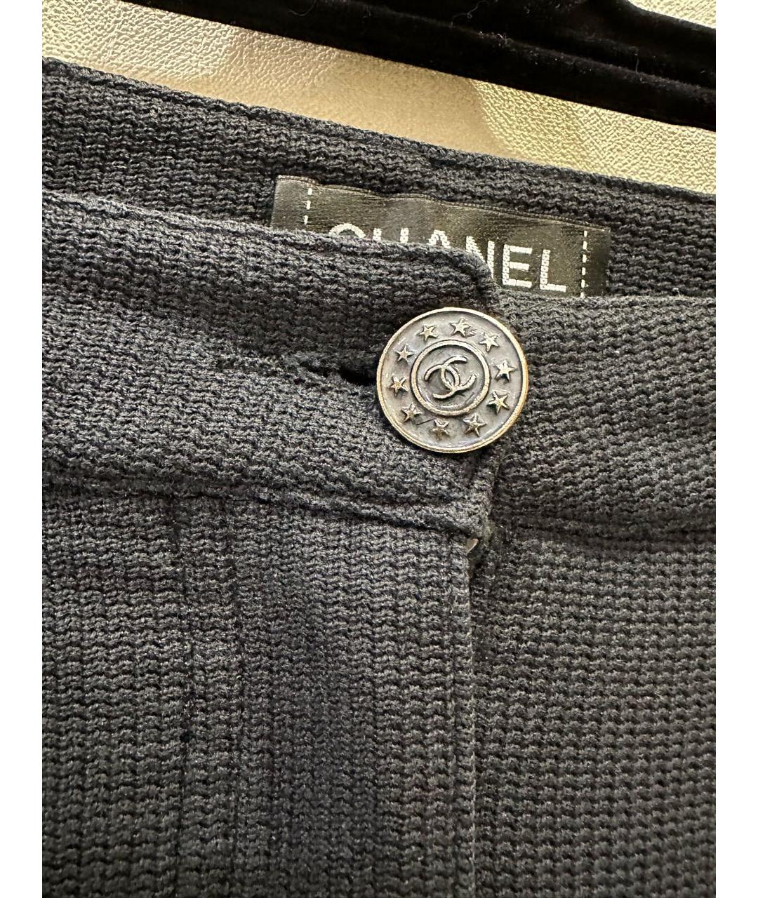 CHANEL PRE-OWNED Черные джинсы слим, фото 2