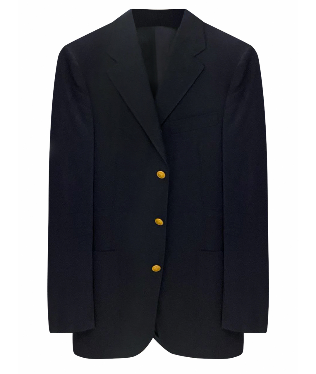BURBERRY Темно-синий шерстяной пиджак, фото 1