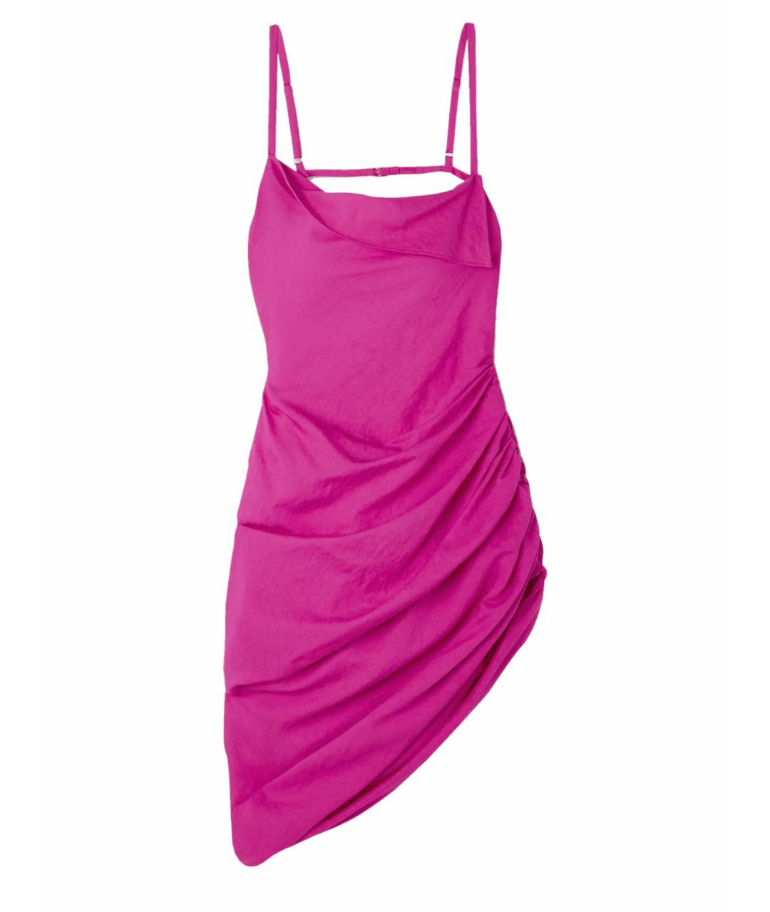 JACQUEMUS Розовое коктейльное платье, фото 1