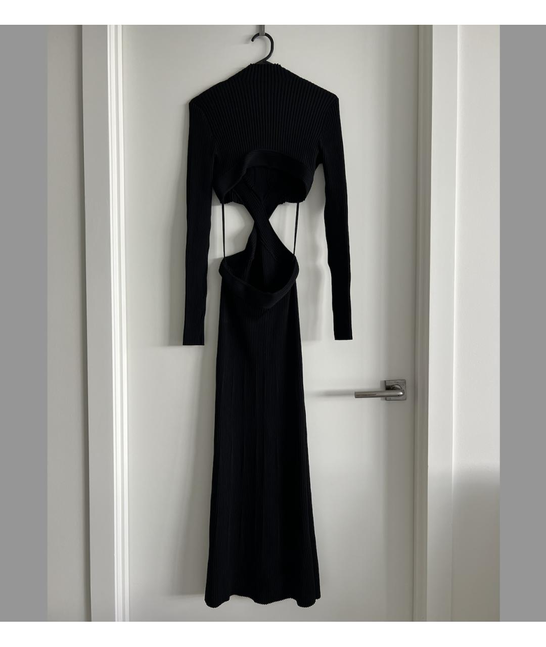 DION LEE Черное повседневное платье, фото 3