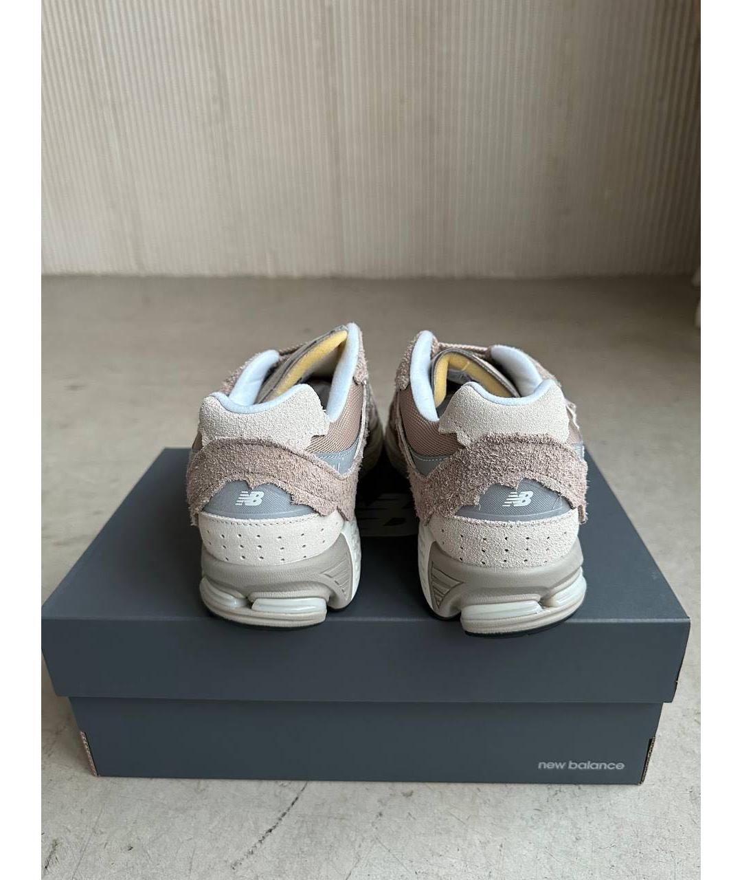 NEW BALANCE Бежевые замшевые низкие кроссовки / кеды, фото 2