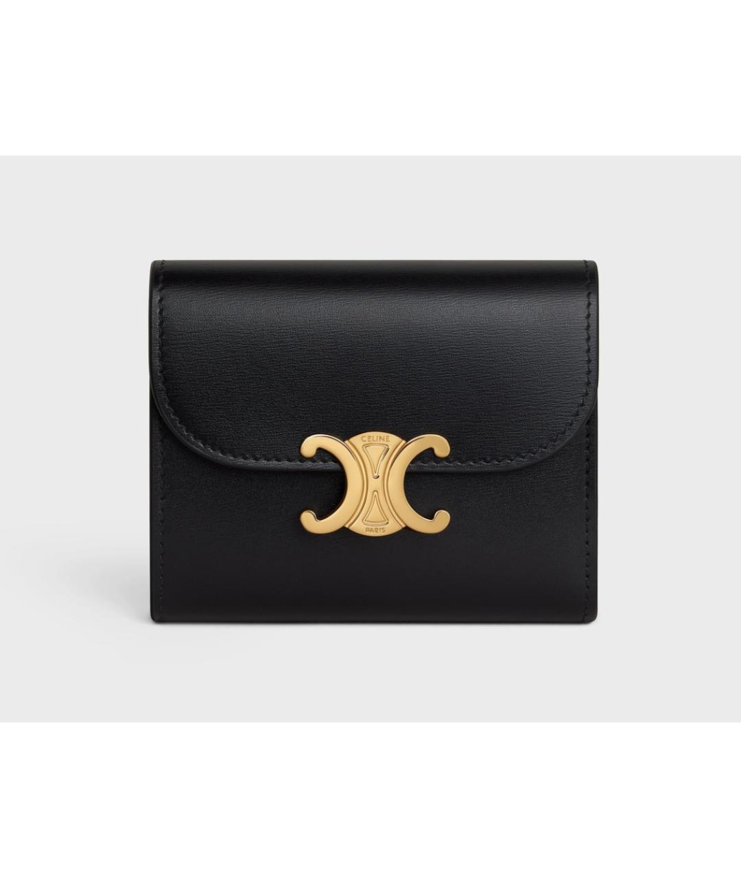 CELINE Черный кожаный кошелек, фото 10
