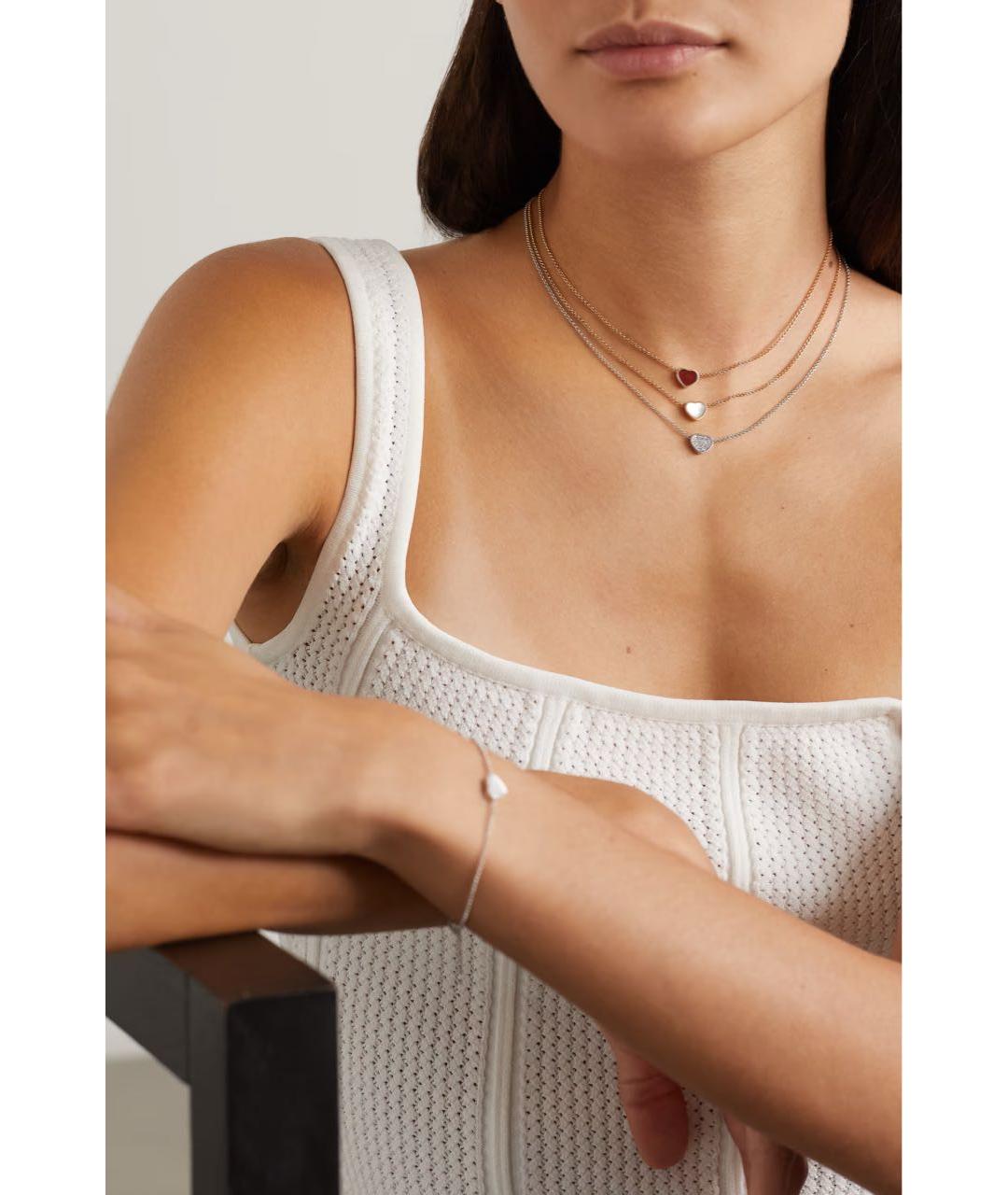 CHOPARD Белое колье из белого золота, фото 8