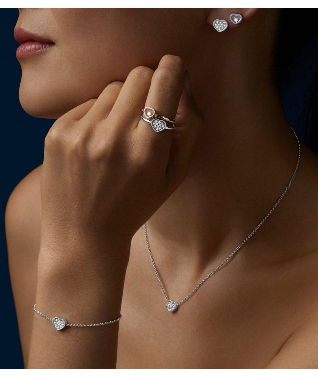 CHOPARD Белое колье из белого золота, фото 5