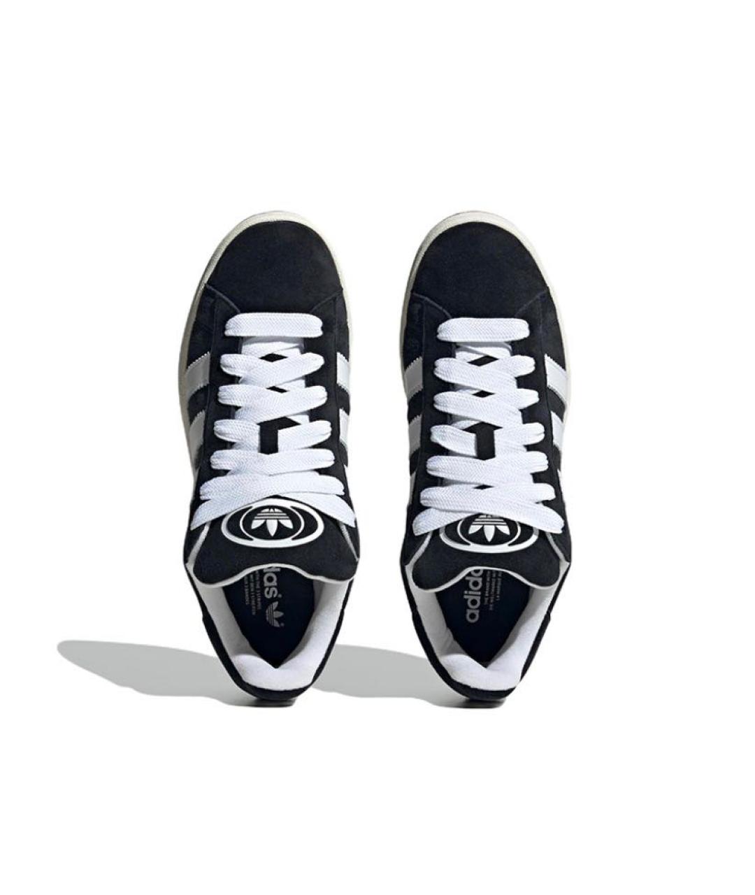 ADIDAS Черные замшевые низкие кроссовки / кеды, фото 3