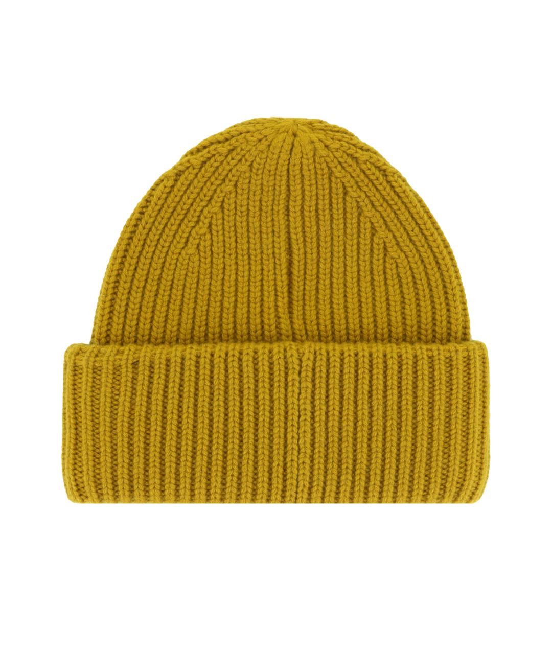 YVES SALOMON Желтая шапка, фото 2