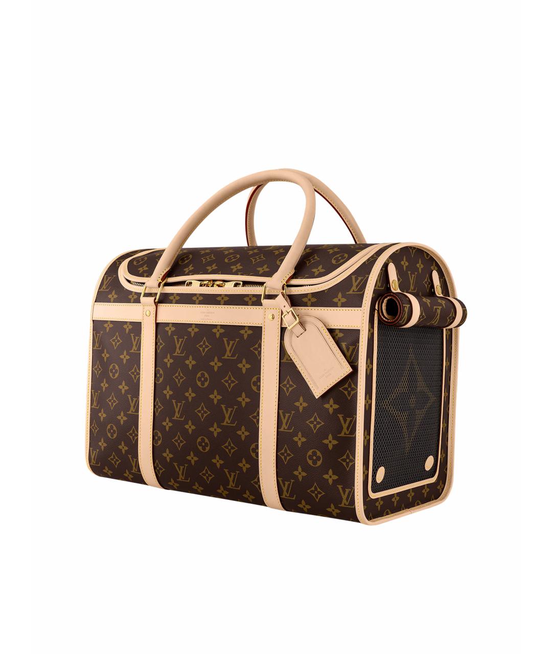 LOUIS VUITTON PRE-OWNED Коричневая кожаная дорожная/спортивная сумка, фото 1