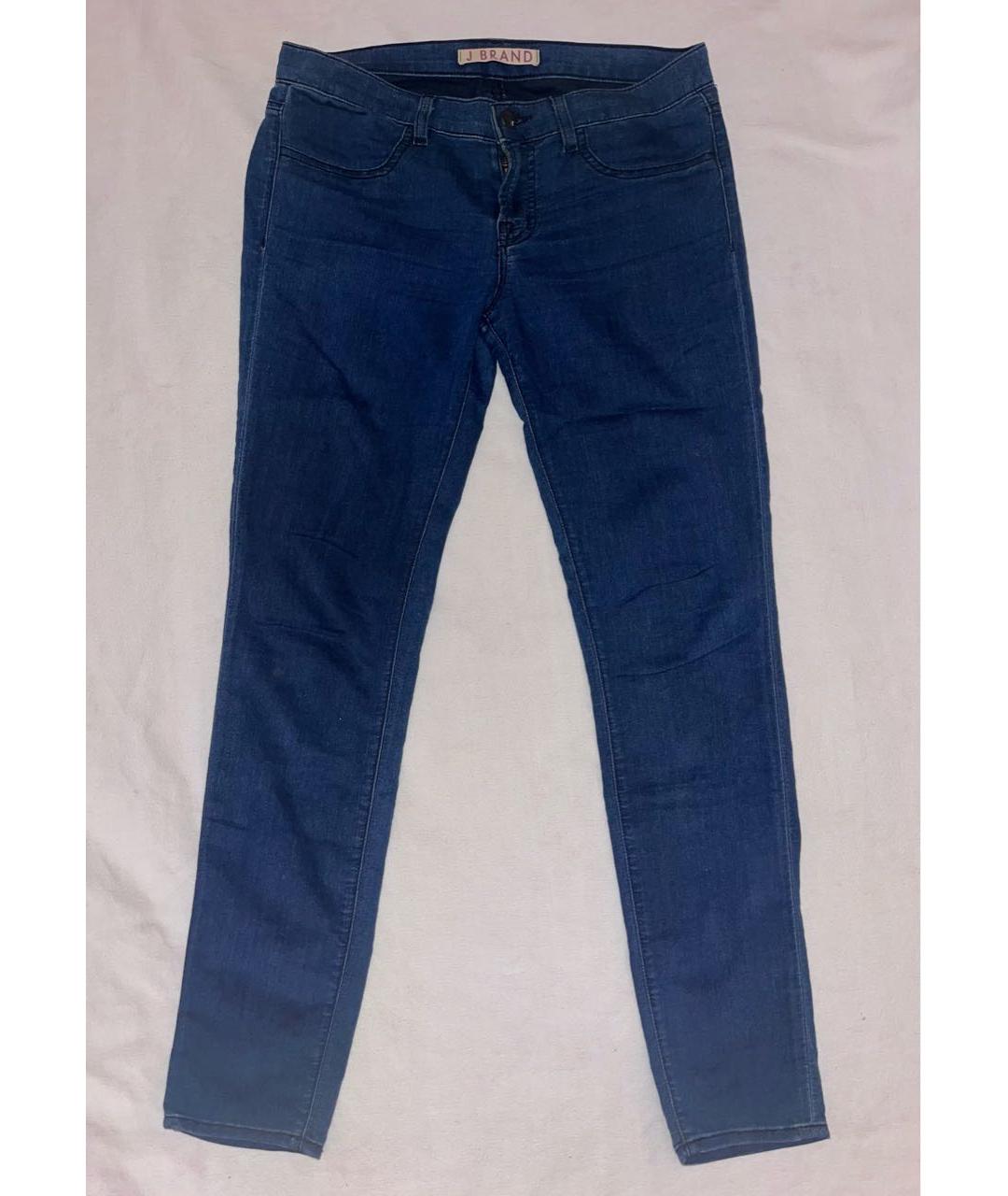 JBRAND Синие хлопко-полиэстеровые джинсы слим, фото 5