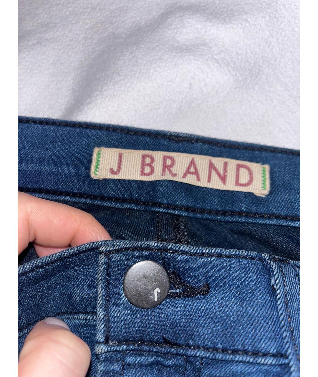 JBRAND Синие хлопко-полиэстеровые джинсы слим, фото 3