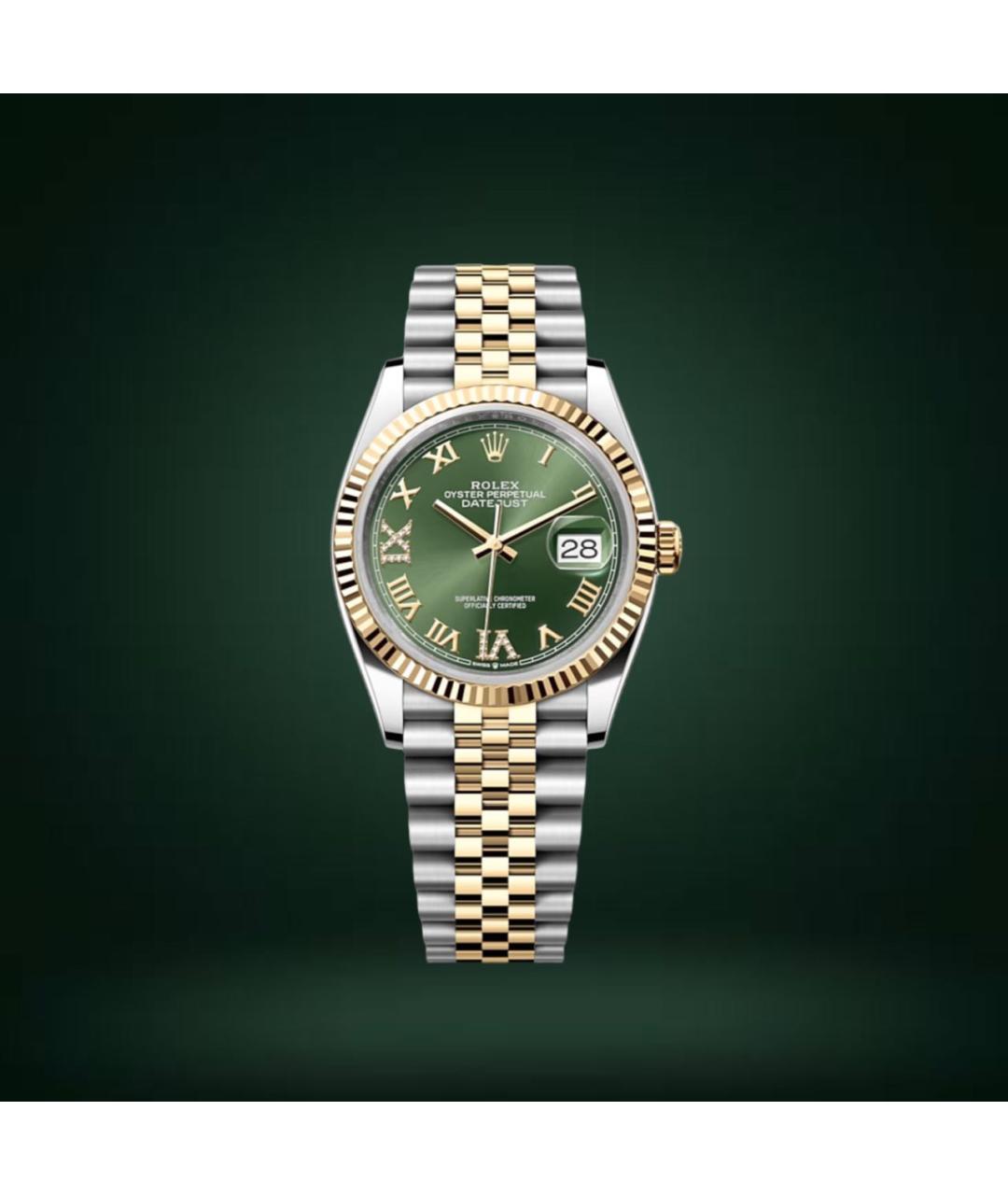 ROLEX Зеленые часы, фото 3