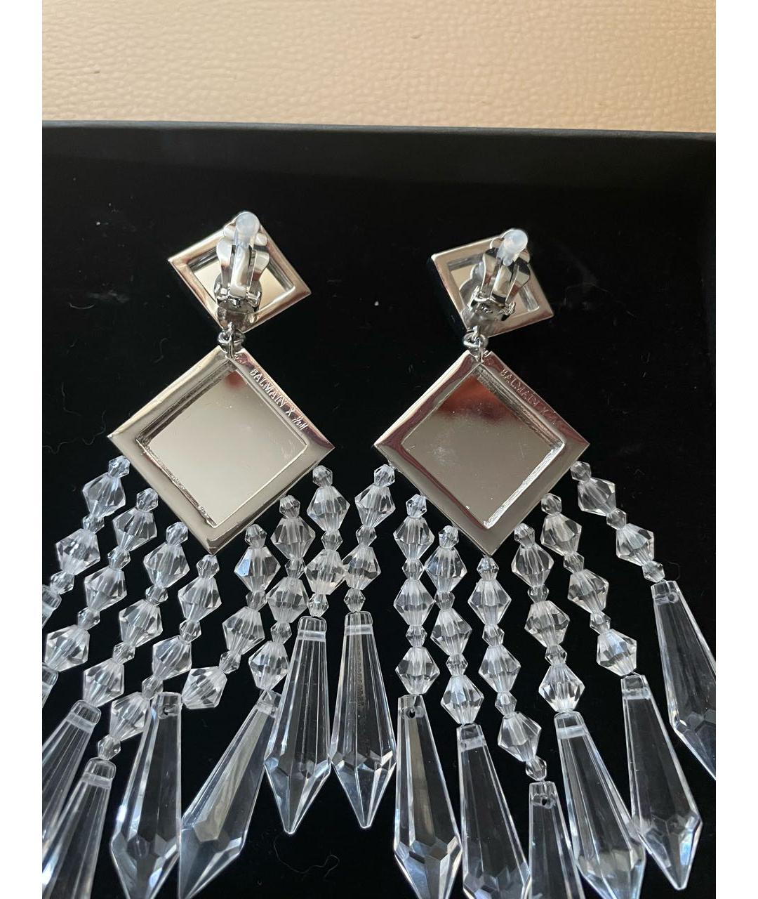 BALMAIN Белые стеклянные серьги, фото 2