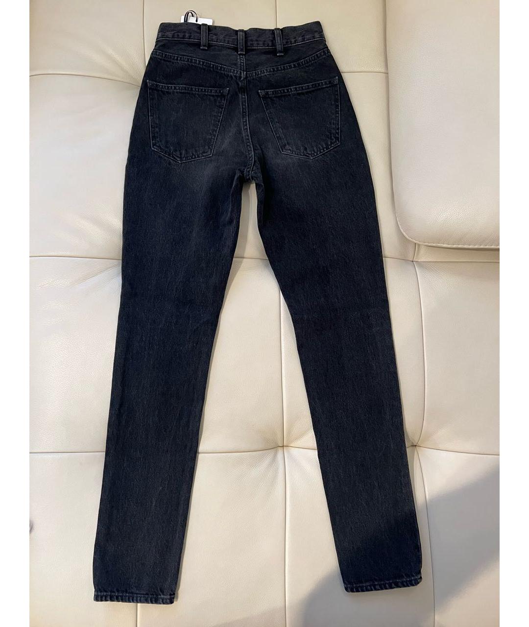 CELINE PRE-OWNED Черные хлопковые джинсы слим, фото 2