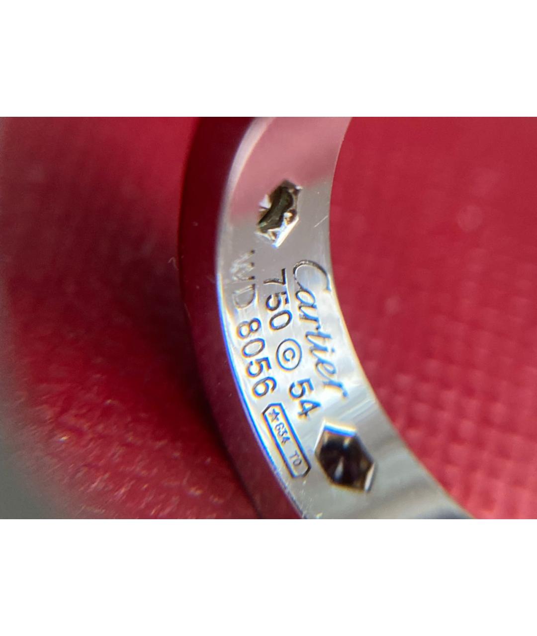 CARTIER Белое кольцо из белого золота, фото 4