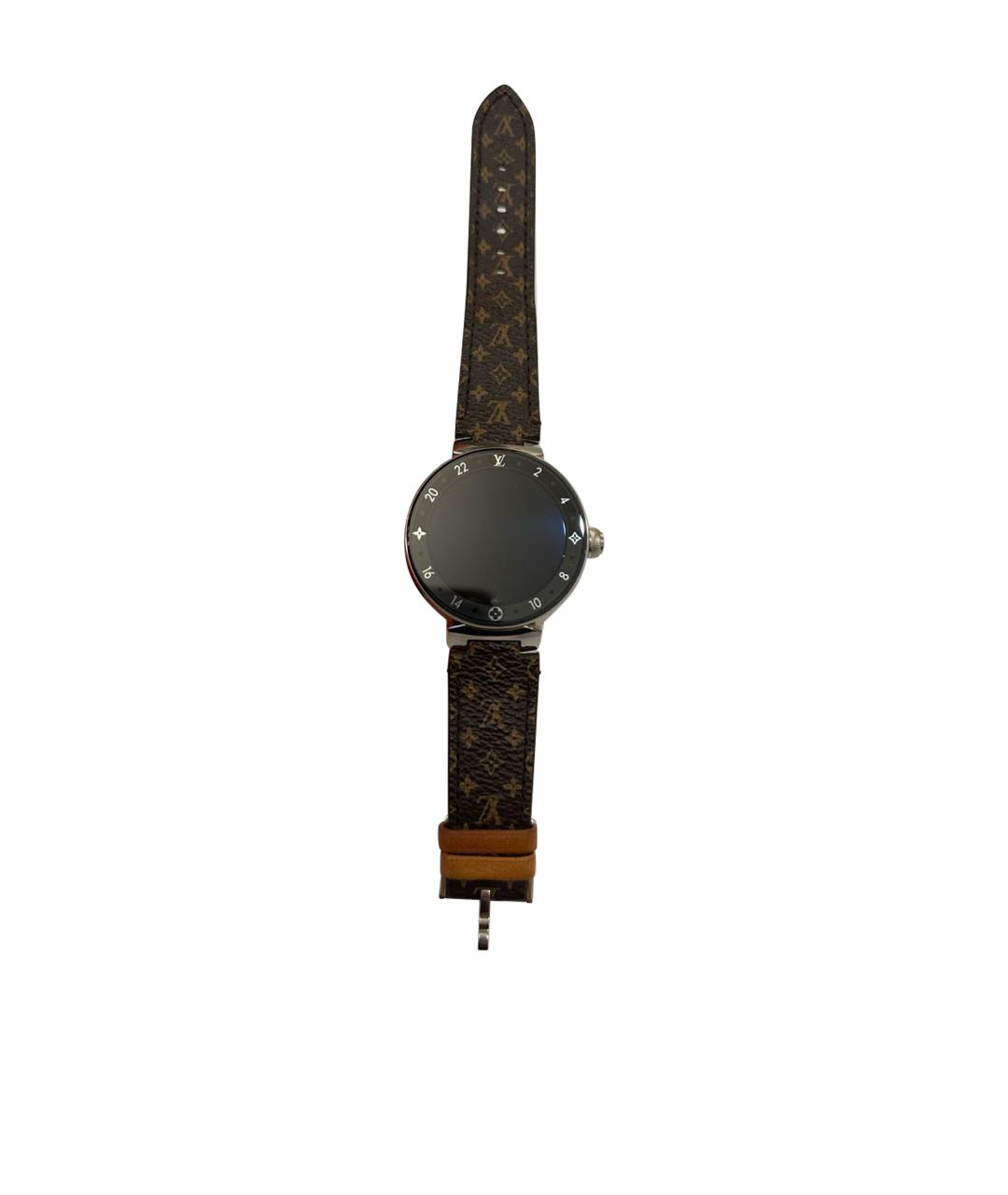 LOUIS VUITTON PRE-OWNED Коричневые стальные часы, фото 1