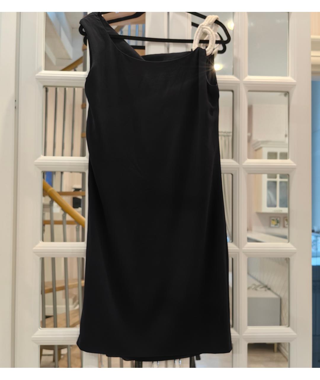 ESCADA Черное ацетатное коктейльное платье, фото 2