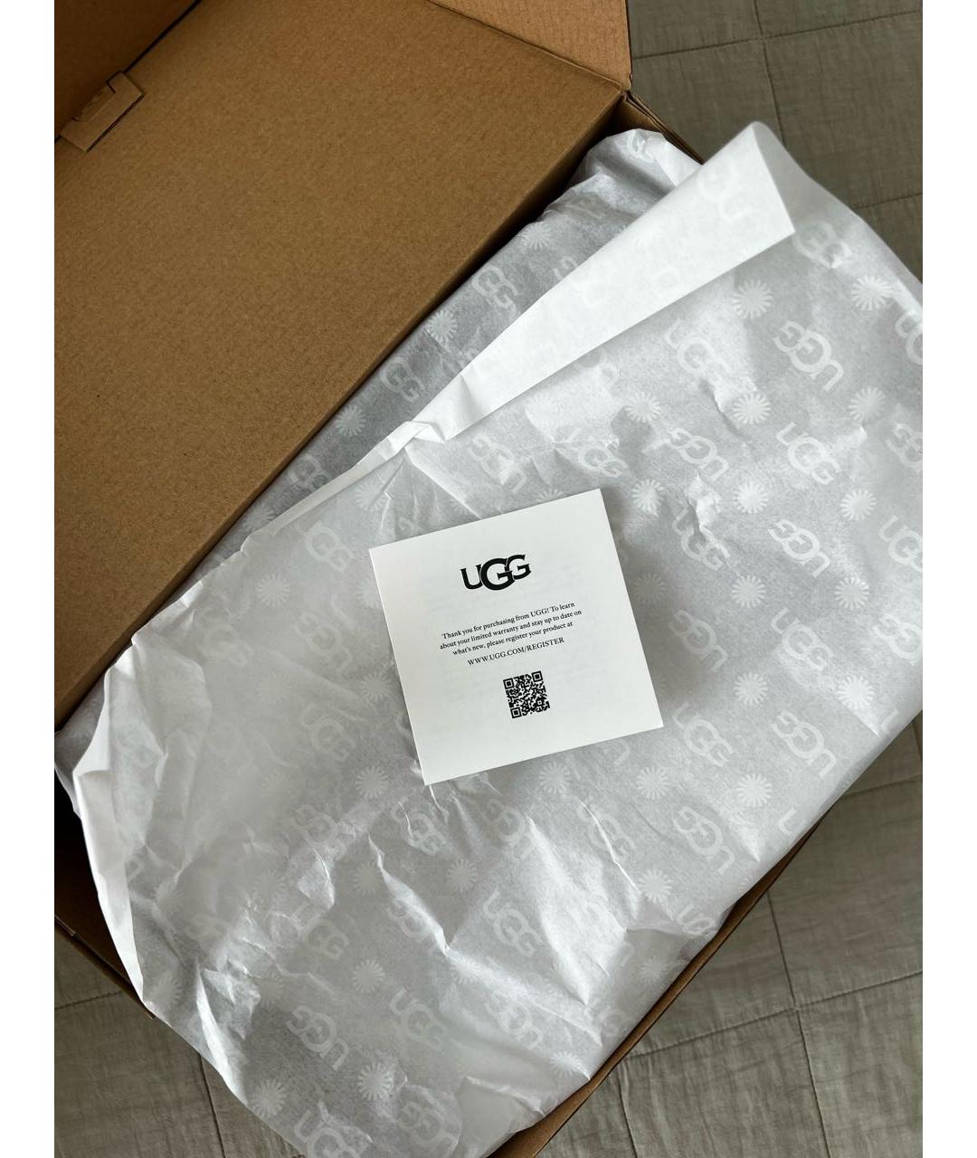 UGG AUSTRALIA Коричневые замшевые мюли, фото 7