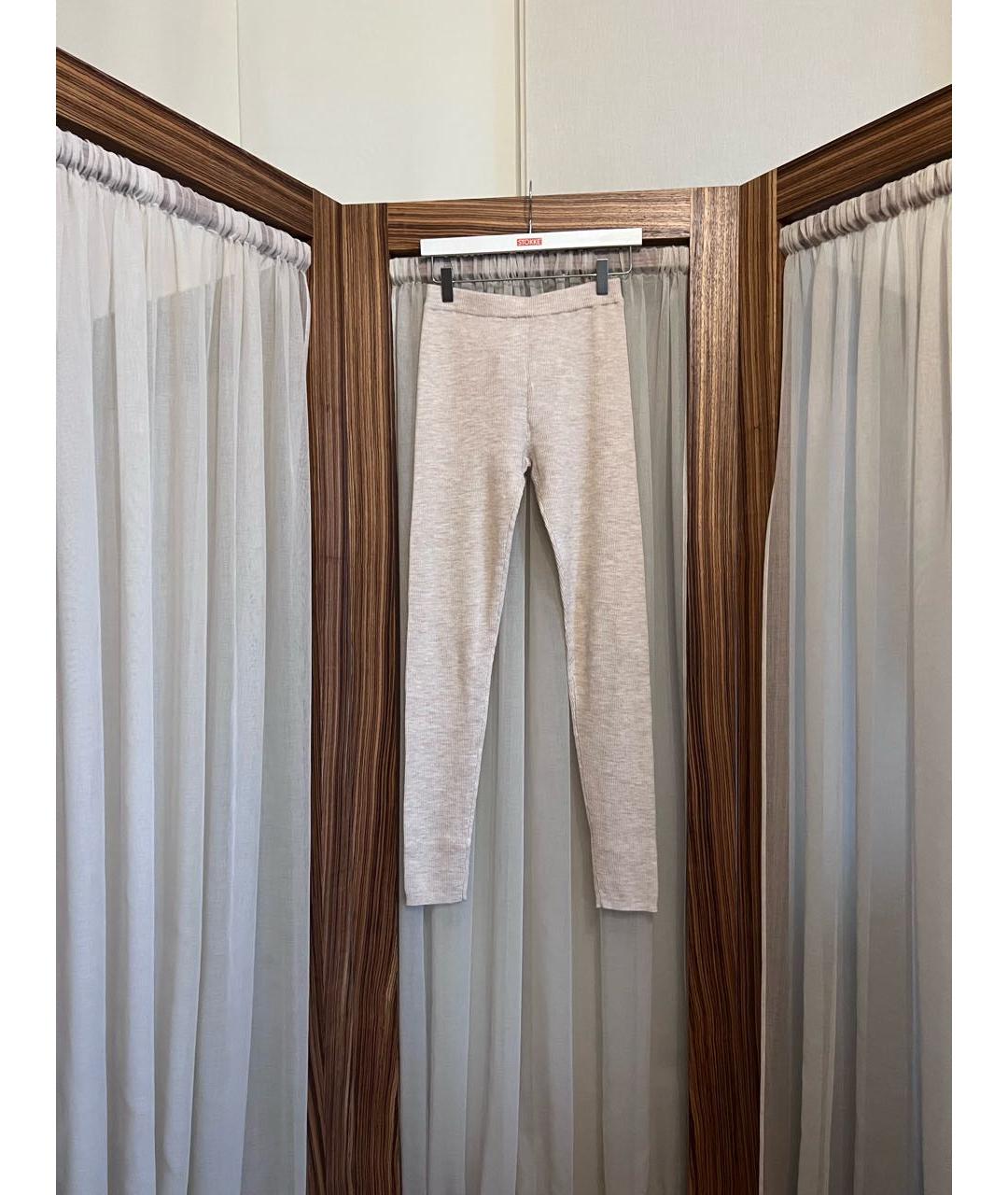 BONPOINT Бежевые шерстяные брюки и шорты, фото 2