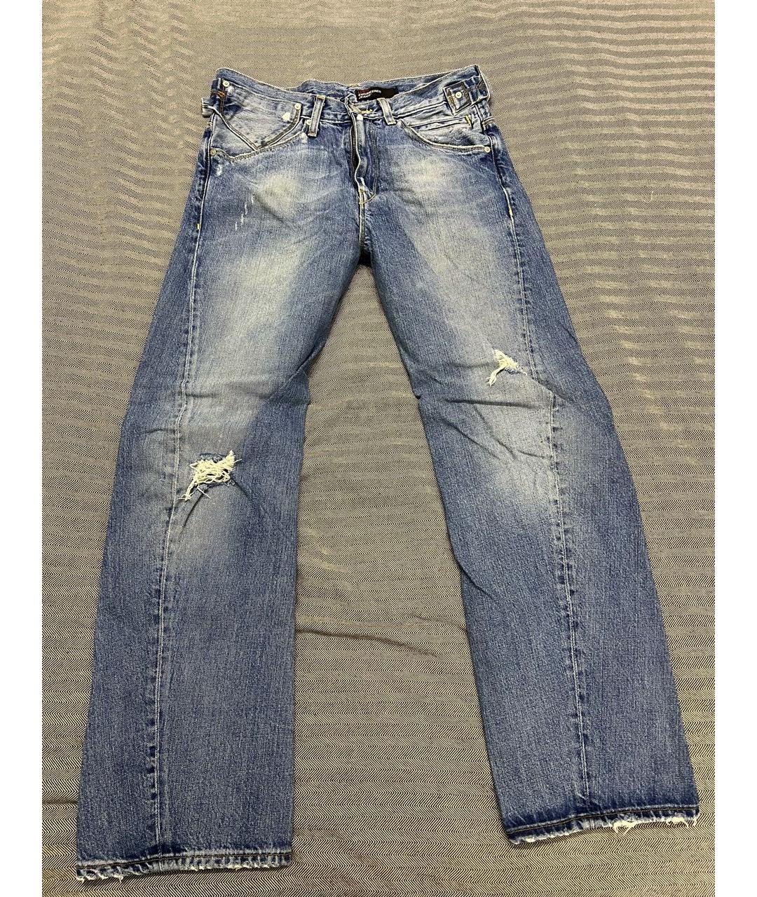 LEVI'S Синие хлопковые прямые джинсы, фото 8