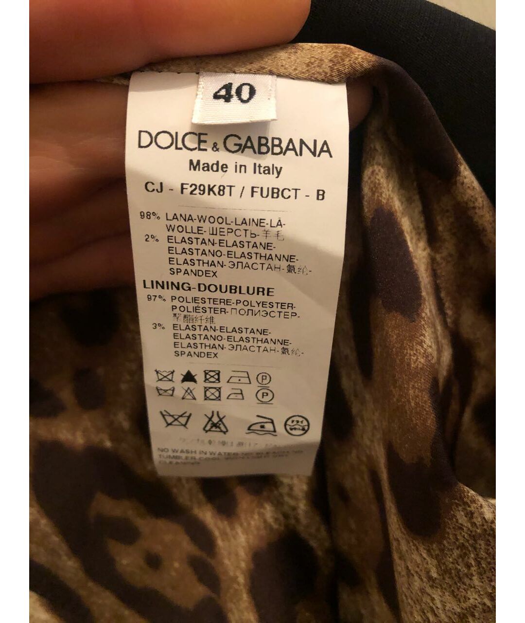 DOLCE&GABBANA Черный шерстяной жакет/пиджак, фото 6